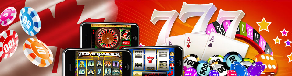 777 canada online casino with canadian flag and casino chips with mobile gameplay